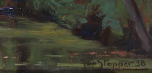 Jan Stapper - Olieverf op paneel, Beek kopen? Bied vanaf 100!