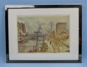 Hendrik Spetter - Het Witte Huis - haven Rotterdam 1947 - uit de boedel van Koningin Juliana kopen? Bied vanaf 100!