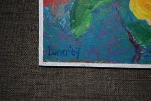 Jan Laeven - Bloemen - olieverfschilderij uit 1967 kopen? Bied vanaf 65!