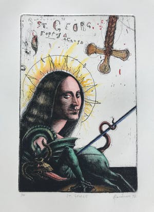 Robert Dandarov - 2 etsen - Gesigneerd - 1992 kopen? Bied vanaf 55!