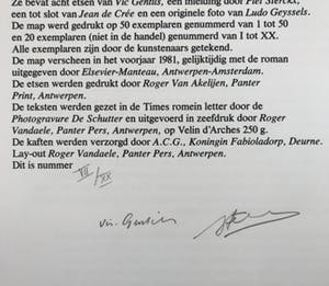 Vic Gentils - Gesigneerde ets - 1981 - 'De Vervreemding' - VII/XX kopen? Bied vanaf 35!