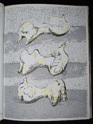 Henry Moore - 7 boeken, waarvan 1x met een kleurenlitho 1972 kopen? Bied vanaf 75!
