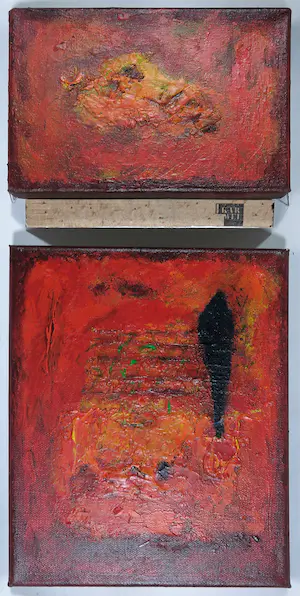 Otto Oelen - Olieverf op doek, Abstracte compositie kopen? Bied vanaf 1!