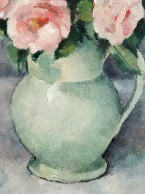 Florent Claes - Bloemstilleven in groene vaas. kopen? Bied vanaf 20!