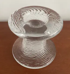 Kosta Boda - Vintage glazen kandelaar ontwerp Rolf Sinnemark kopen? Bied vanaf 20!