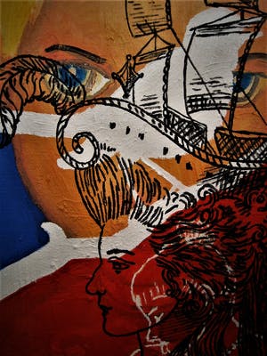 Ramon Jan Vet - Spectaculair Groot Pop-Art olieverf op doek "Good Feeling" Galerieprijs 2800€!! kopen? Bied vanaf 20!