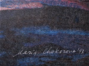 Maria Chakarova - Gelauwerd Bulgaars Grafica - Groot 1993 expressionistisch Litho gesigneerd kopen? Bied vanaf 10!
