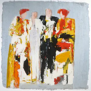 Wil Willemsen - Zeefdruk, Intermezzo - Ingelijst (Groot) kopen? Bied vanaf 60!