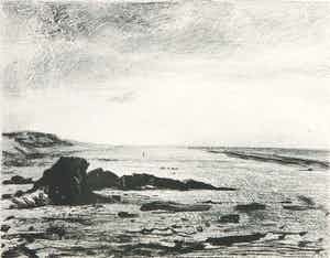 Aat Veldhoen - Rotaprint, Landschap verkocht voor € 40!