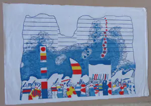 Jef Diederen - FIGURATIE / KLEURLITHO / 64x98cm / SIG / 1975 / PRENT 190 kopen? Bied vanaf 25!