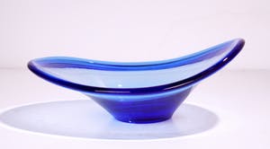 Per Lutken - blauwe schaal voor Holmegaard-Kastrup kopen? Bied vanaf 1!