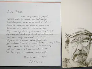 Nicolaas Wijnberg - Bibliofiele collectie o.a 3 x handgesigneerde kaart en lithografische omslag. kopen? Bied vanaf 50!