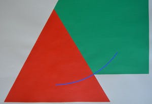 Nigel Kent - Acryl op papier, Geometrische compositie kopen? Bied vanaf 1!