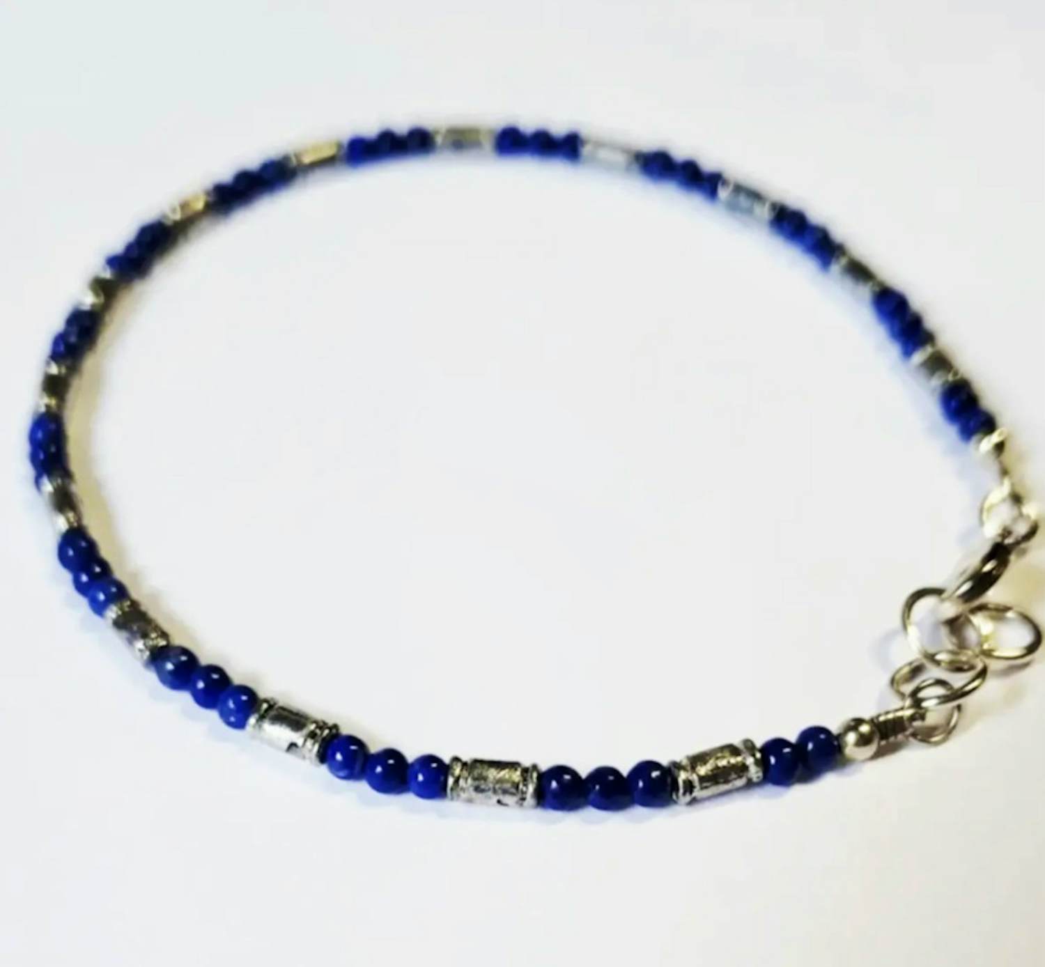 Nieuwe zilveren Armband van lapis lazuli 925 zilver kopen? Bied vanaf 75!