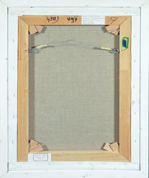 Paul Overhaus - Olieverf op doek, Witte gevel - Ingelijst kopen? Bied vanaf 100!