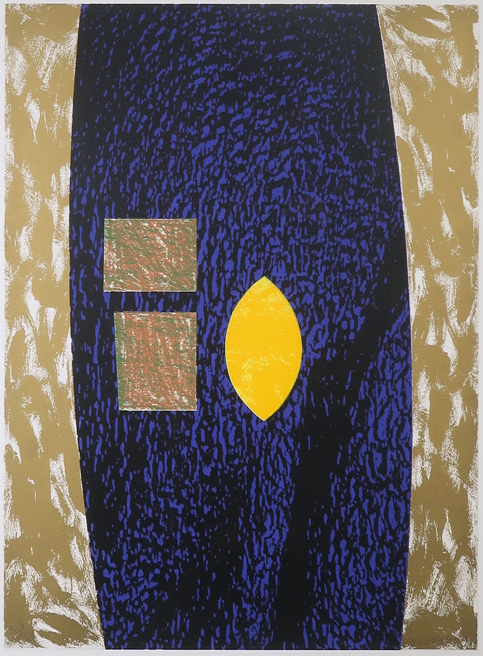 Jelis van Dolderen - Zeefdruk, Zonder titel - Ingelijst kopen? Bied vanaf 35!