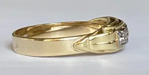 14 karaat geelgouden  Ring met ca  0.56 ct Diamanten kopen? Bied vanaf 550!