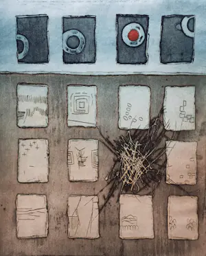 Jan Montyn - Elementen, aquatint ets (kleine oplage) kaufen? Bieten Sie von 115!