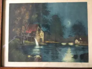Niet of onleesbaar gesigneerd - nachtelijk landschap kopen? Bied vanaf 1!
