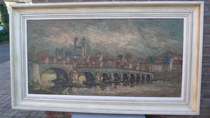 Pie Wilhelmus - Maastricht OUDE MAASBRUG St. Servaas Brug in oorspronkelijke bouw kopen? Bied vanaf 300!