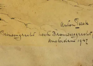 Anton Pieck - Stadsgezicht Amsterdam hoek Brouwersgracht Prinsengracht kopen? Bied vanaf 750!