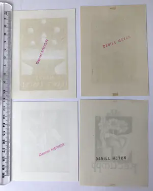Buy Daniel Meyer - Lot met 34 ex-libris & gravures van de Franse kunstenaar Daniel Meyer? Bid from 33!