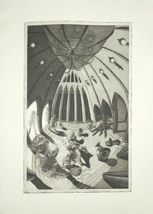 Tobias Crone - Ets aquatint, Musikwissenschaften kopen? Bied vanaf 1!