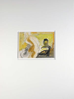 Luis Filcer - Aquarel en pentekening op papier, Vrouw II kopen? Bied vanaf 50!