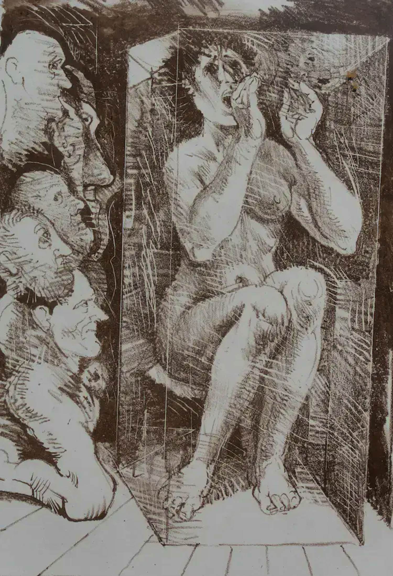 Willi Sitte - Ingelijste litho: Figuratief - 1999 kopen? Bied vanaf 250!