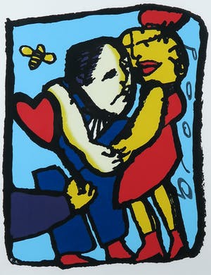 Herman Brood - Zeefdruk, Love You - Ingelijst kopen? Bied vanaf 200!