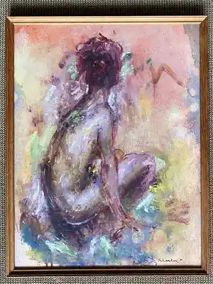 Paul Daenen - Zittend naakt verkocht voor € 75!