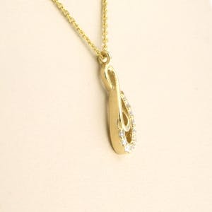 14k gouden collier met hanger bezet met briljant geslepen diamant tot 0.05ct kopen? Bied vanaf 1!