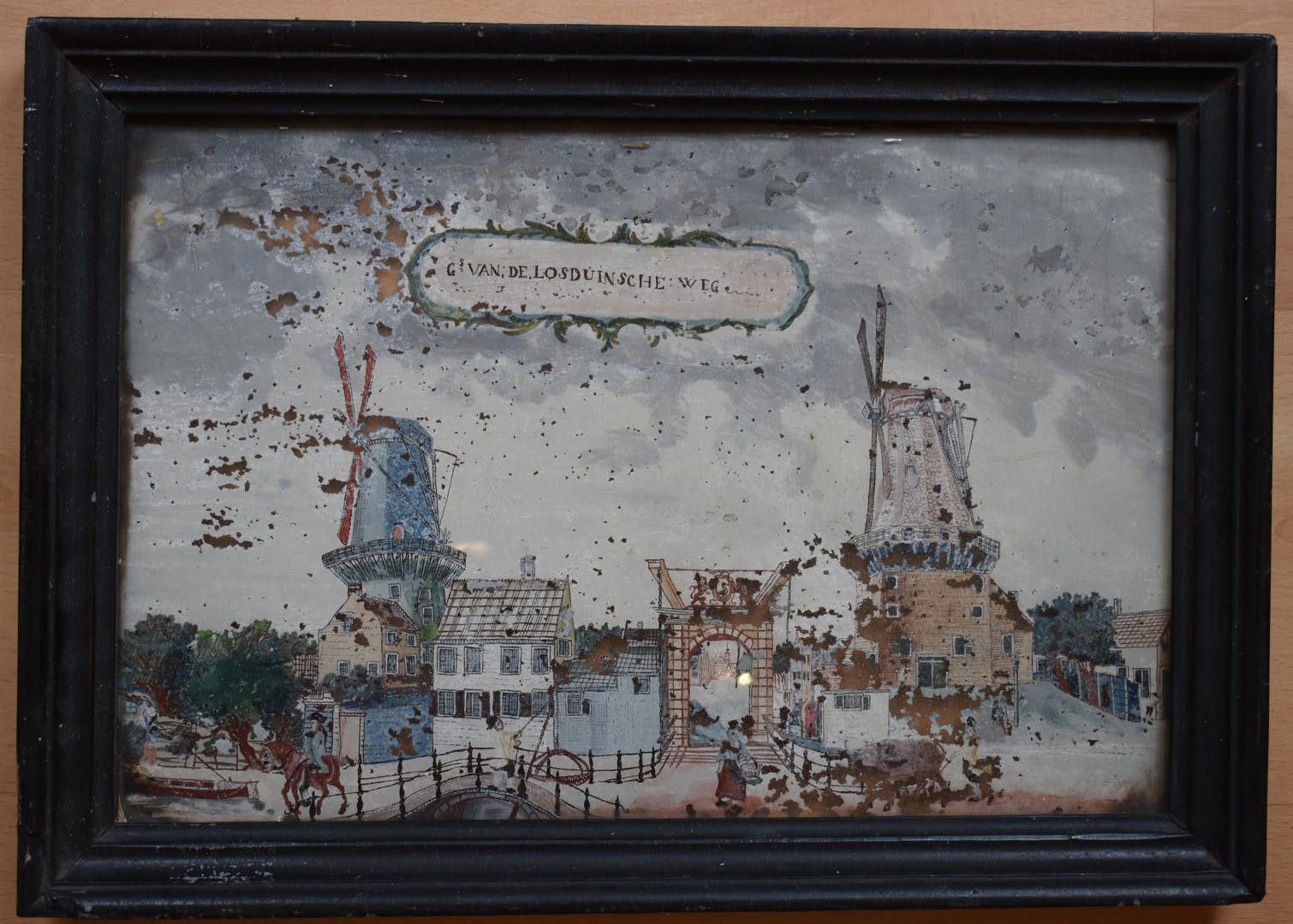 Niet of onleesbaar gesigneerd - Gesigt van de Losduinscheweg DenHaag omstreeks 1750 kopen? Bied vanaf 1!