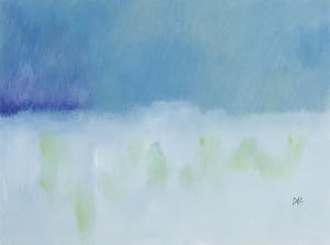 Ferd op de Coul - Gouache, Mistig landschap - Ingelijst kopen? Bied vanaf 1!