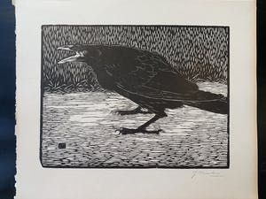 Jan Mankes - Houtsnede “Schreeuwende kraai” 1918 kopen? Bied vanaf 300!