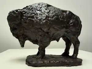 Pieter d' Hont - bronzen beeld - 'Bizon' - 1981 kaufen? Bieten Sie von 1700!