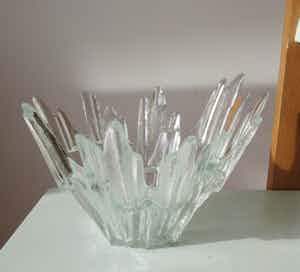 Tauno Wirkkala - Revontulet of Noorderlicht vaas uitvoering Humppila Glaswerken verkocht voor € 40!