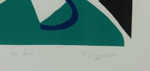 Yolande Brouwers - Zeefdruk, De kus - Ingelijst kopen? Bied vanaf 35!