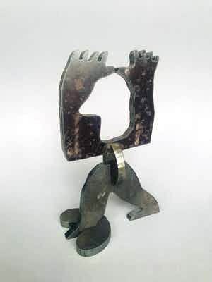 Jan Snoeck - Metalen "lopertje" (4 losse delen) verkocht voor € 234!