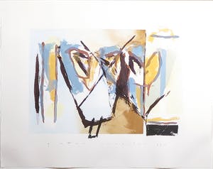 Pieter Vermeulen - Lithografie, Zonder titel - Ingelijst kopen? Bied vanaf 1!