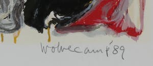 Theo Wolvecamp - Zeefdruk, Personage I - Ingelijst kopen? Bied vanaf 200!