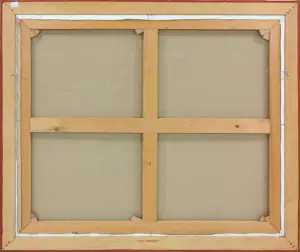 Niet of onleesbaar gesigneerd - Olieverf op doek, Zonder titel - Ingelijst kopen? Bied vanaf 1!