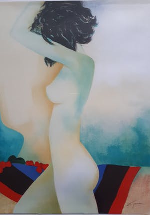 Frank Lejeune - Vrouwelijk naakt - ingelijst kopen? Bied vanaf 40!