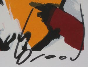 Herman Brood - Zeefdruk: Moeder en kind - (Zeer nette lijst!) kopen? Bied vanaf 250!