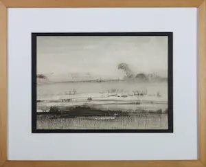 Jose Calsina - Pen/ Aquarel op papier, Zonder titel - Ingelijst kaufen? Bieten Sie von 30!