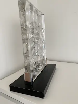 Victor Vasarely - Victor vasarely voor Rosenthal erebus geslepen kristallen sculptuur . kopen? Bied vanaf 2750!
