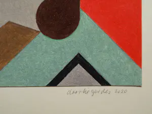 Doorlie Gerdes - Ingelijste potloodtekening , Tekens – 2020 - Lijst, 53 x 43 cm. kopen? Bied vanaf 100!