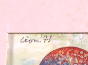 Leon Savelsberg - Gouache op papier, Zonder titel kopen? Bied vanaf 50!