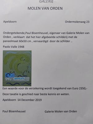 Paolo Valle - Abstract Olieverf Titel:” Cipro” kopen? Bied vanaf 100!