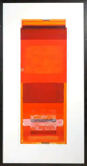 Tineke Looman - Zeefdruk, Power in Red - Ingelijst vendu pour 45€ !